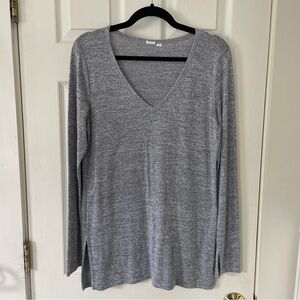Grey Longsleeve V-Neck